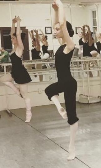 Upper level ballet class